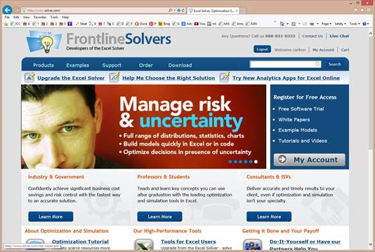 download frontline solver